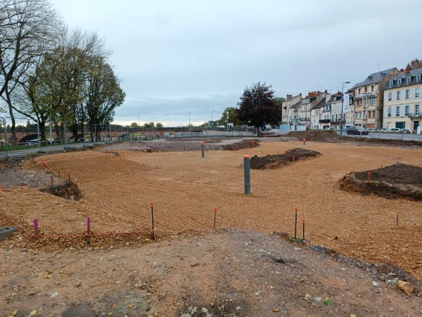 Plateformes et réseaux d'eaux pluviales pour un skateparc à Nevers